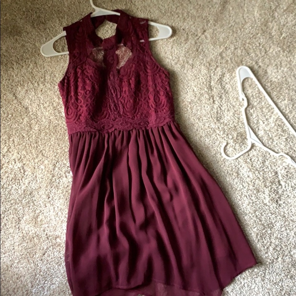 Target Burgundy dress small
